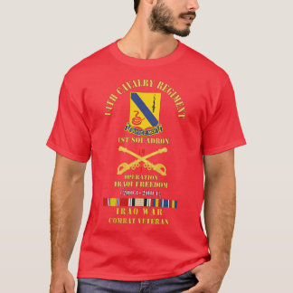 14th Cavalry Regiment w Cav Br 1st Squadron OIF 20 T-Shirt