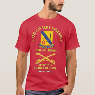 14th Cavalry Regiment w Cav Br 2nd Squadron Operat T-Shirt