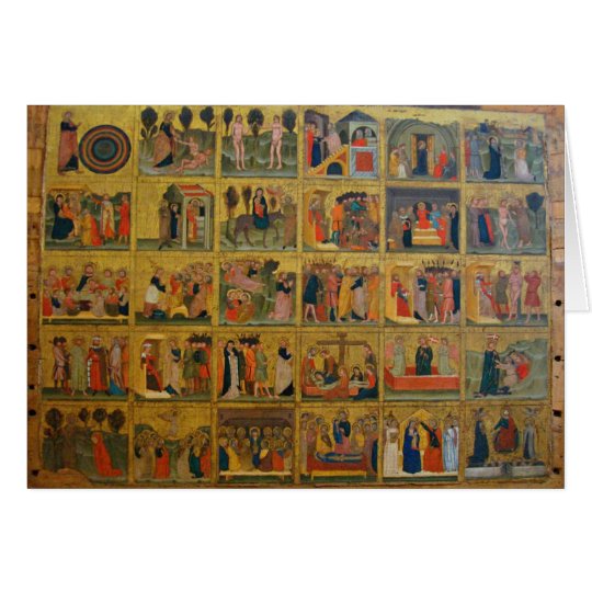 14th Century Biblical Stories - Verona, Italy Card