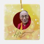 14th Dalai Lama signature Ceramic Ornament