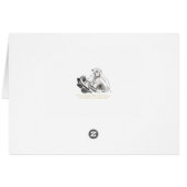 14th December World Monkey Day watercolor Card (Back Horizontal)