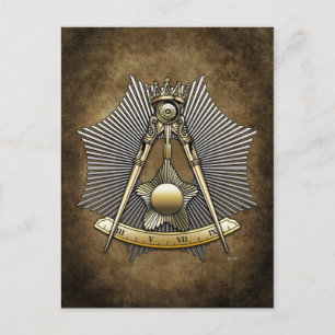 14th Degree: Grand Elect Mason Postcard