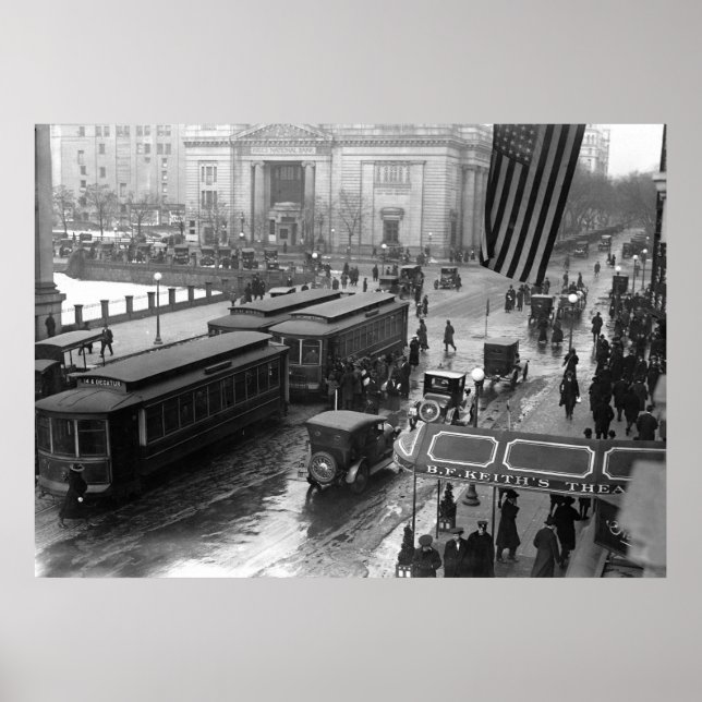 14th Street, Washington, D.C.: 1918 Poster (Front)