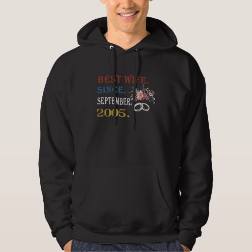 14th Wedding Anniversary Epic Wife Since September Hoodie