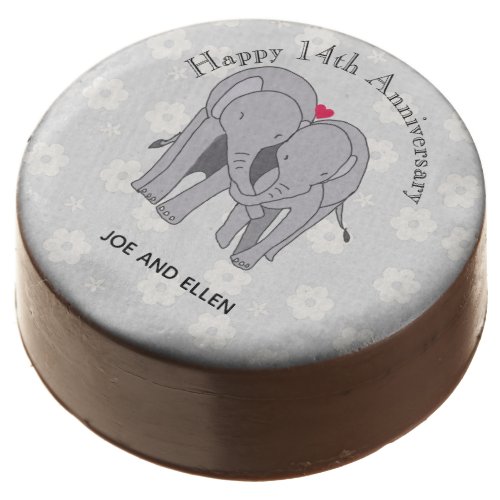 14th Wedding Anniversary Ivory Anniversary  Chocolate Covered Oreo