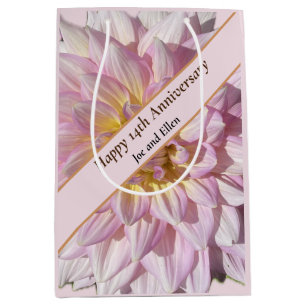 14th Wedding Anniversary, Medium Gift Bag