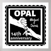 14th wedding anniversary Opal traditional