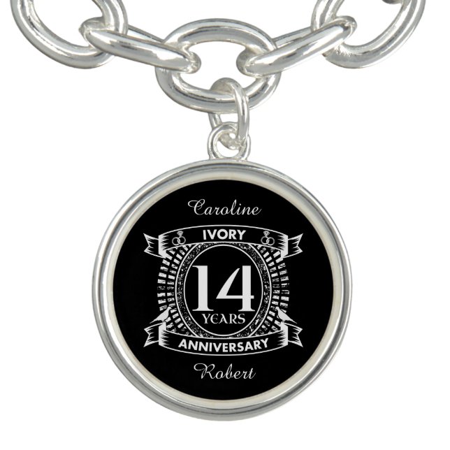 14TH wedding IVORY anniversary Bracelet (Design)