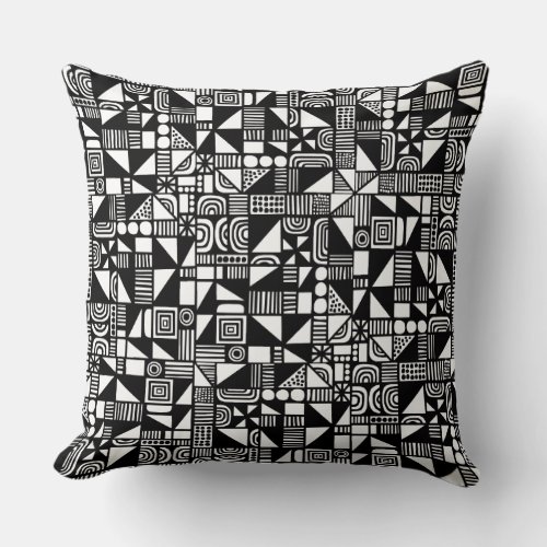 150215v2 _ Black Throw Pillow