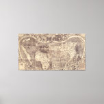 1507 Martin Waldseemuller World Map Canvas Print