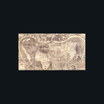 1507 Martin Waldseemuller World Map Canvas Print<br><div class="desc">Universalis Cosmographia: Sometimes referred to as "The Birth Certificate of America" or "The Map that Named America", the Waldseemüller Map, Universalis Cosmographia, was the first to affix the name America to the New World, and Waldseemüller and his partner Matthias Ringmann are credited with naming the continents (or at that point,...</div>