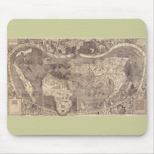 1507 Martin Waldseemuller World Map Mouse Pad