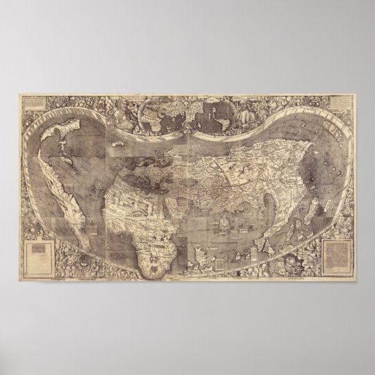 1507 Martin Waldseemuller World Map Poster Zazzle   1507 Martin Waldseemuller World Map Poster R1d282ddccb5847cebc666f9953d9312a Wkpp 8byvr 540 