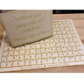 150 pc Unique Wedding Guestbook Puzzle  (3/4)