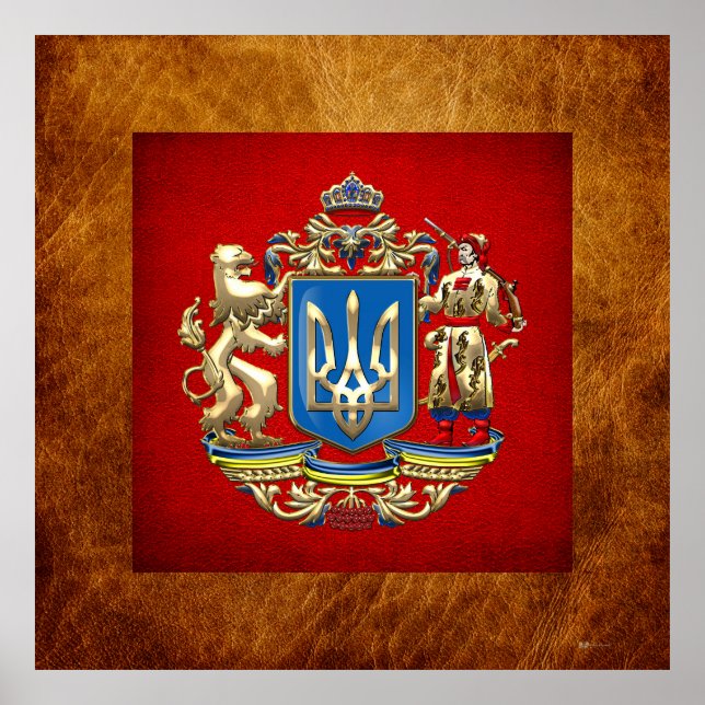 [150] Ukraine: Proposed Greater Coat of Arms Poster (Front)