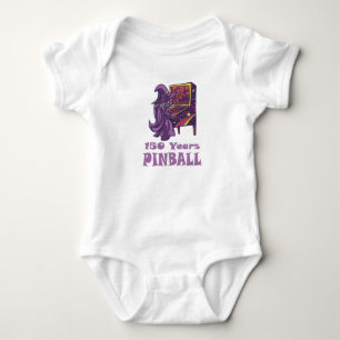 150 Years Pinball Wizard Arcade Birthday Baby Bodysuit