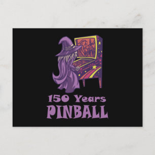 150 Years Pinball Wizard Arcade Birthday Postcard