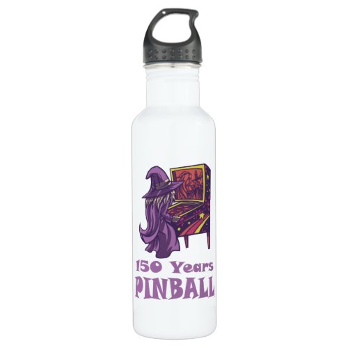 150 Years Pinball Wizard Arcade Birthday Stainless Steel Water Bottle