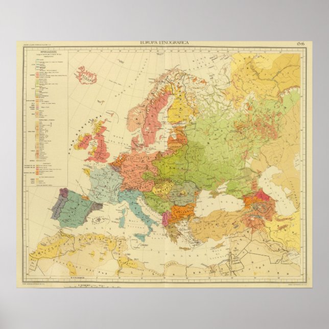 1516 European ethnographic Poster (Front)