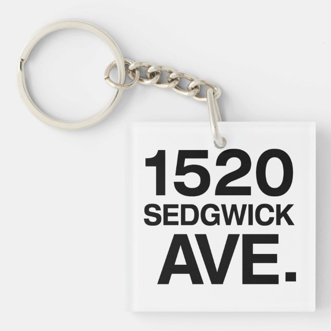 1520 SEDGWICK AVE. KEYCHAIN (Front)