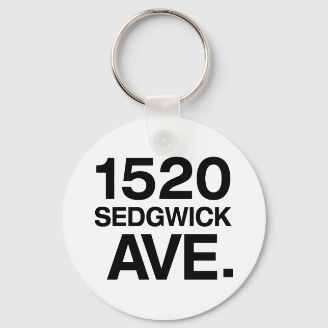 1520 SEDGWICK AVE. KEYCHAIN (Front)