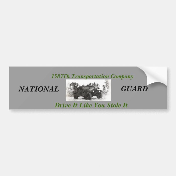 1538th transportation company bumper stickers