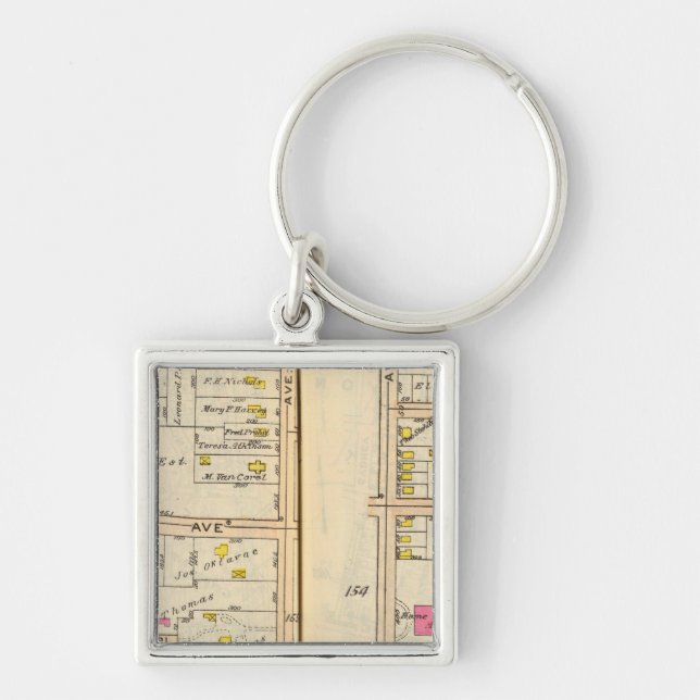 154155 New Rochelle Keychain (Front)