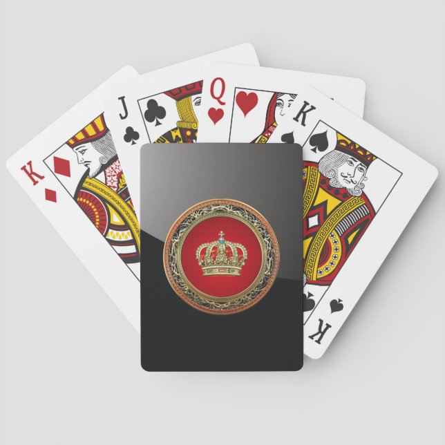 [154] Belgium: Prince-Princess King-Queen Crown Poker Cards (Back)