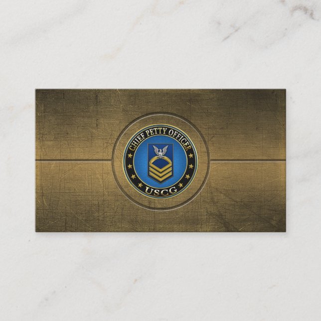 [154] CG: Chief Petty Officer (CPO) Business Card (Front)