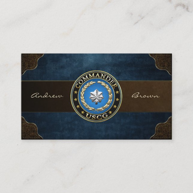 [154] CG: Commander (CDR) Business Card (Front)