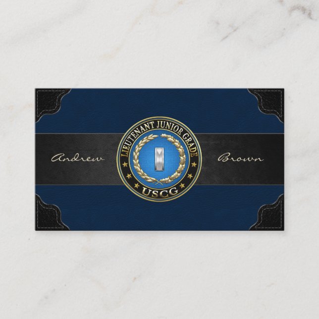 [154] CG: Lieutenant (Junior Grade) (LTJG) Business Card (Front)