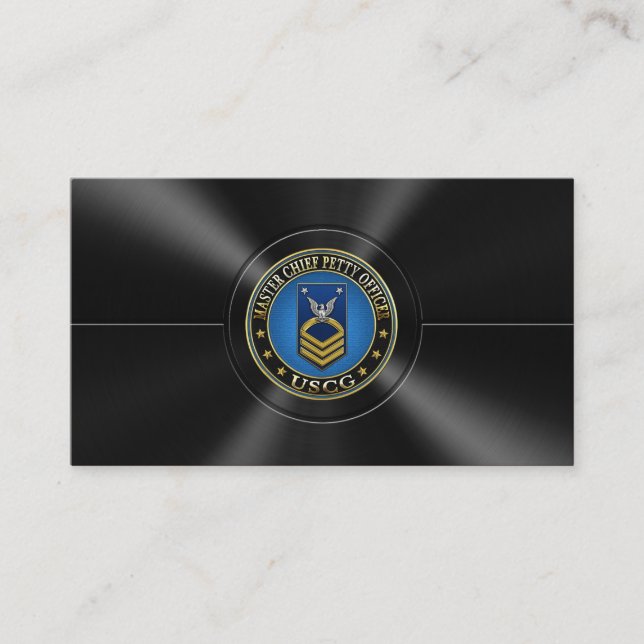 [154] CG: Master Chief Petty Officer (MCPO) Business Card (Front)