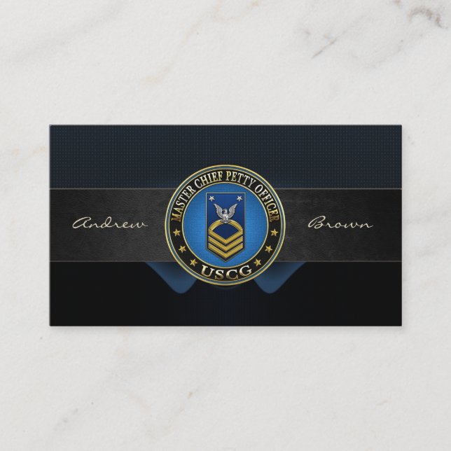[154] CG: Master Chief Petty Officer (MCPO) Business Card (Front)