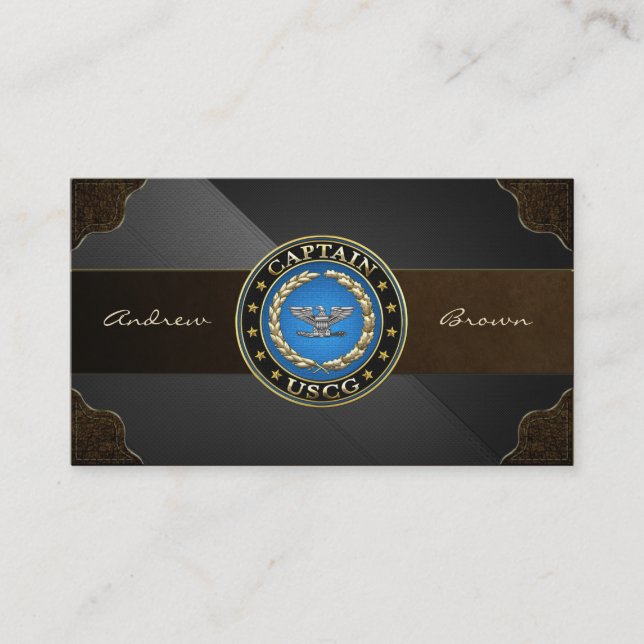 [154] Coast Guard: Captain (CAPT) Business Card (Front)