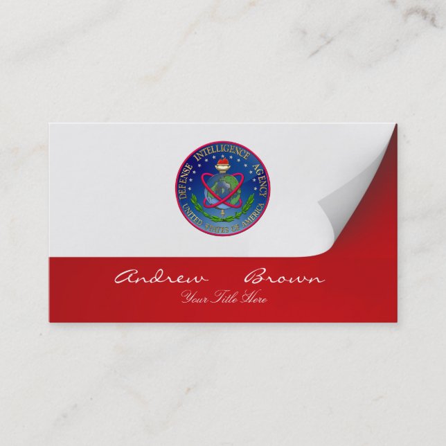 [154] Defense Intelligence Agency (DIA) Seal Business Card (Front)