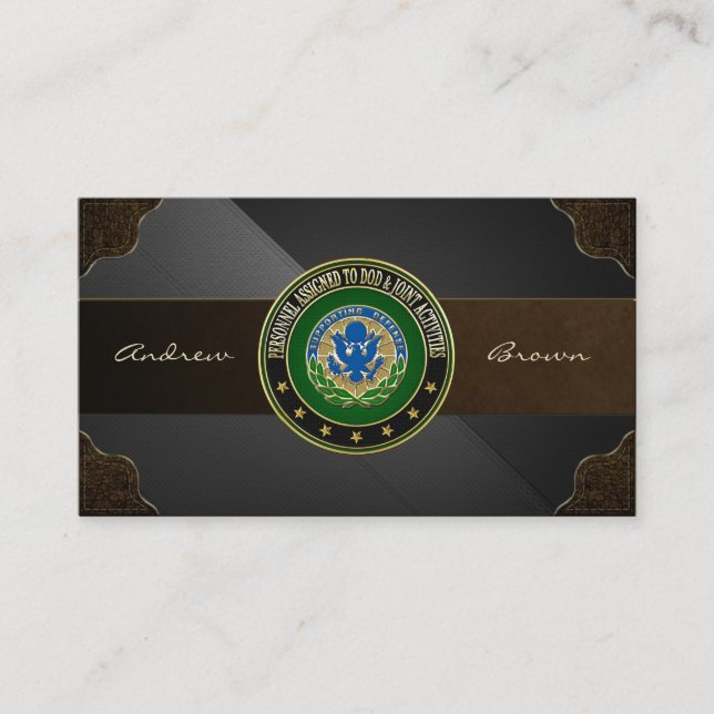 [154] DOD & Joint Activities DUI Special Edition Business Card (Front)