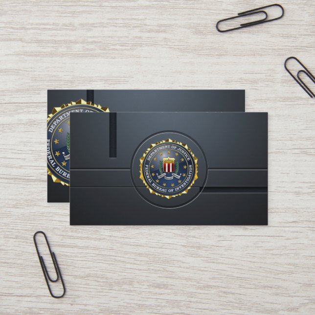 154] FBI Special Edition Business Card | Zazzle for Free Printable Fbi Badge Template