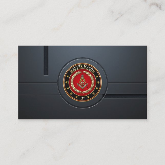 [154] Master Mason, 3rd Degree [Special Edition] Business Card (Front)