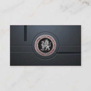 [154] Sacred Silver Griffin Business Card