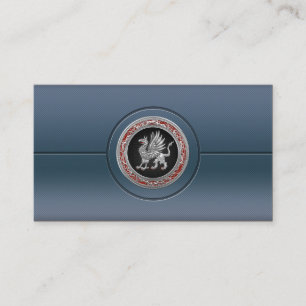 [154] Sacred Silver Griffin Business Card