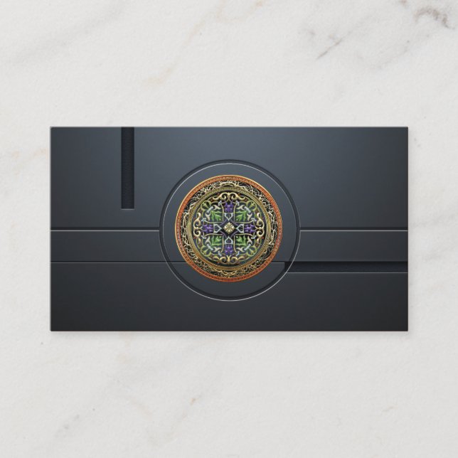 [154] Treasure Trove: Celtic Cross Business Card (Front)