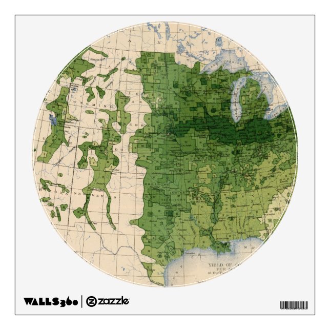 155 Corn/acre Wall Sticker (Front)