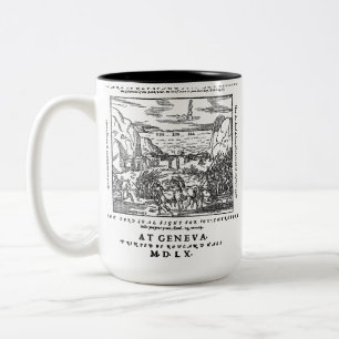 1560 Geneva Bible Red Sea Two-Tone Coffee Mug