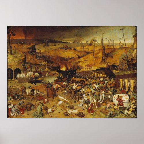 1562 Plague Painting Poster