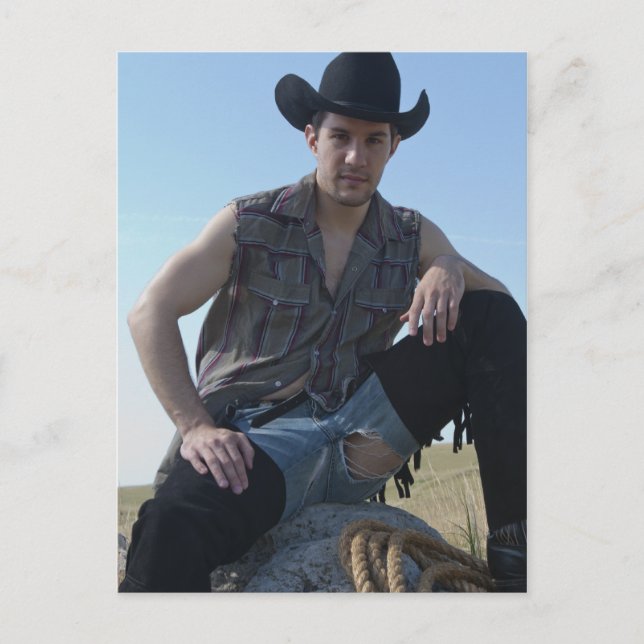 15631-RA Cowboy Postcard (Front)