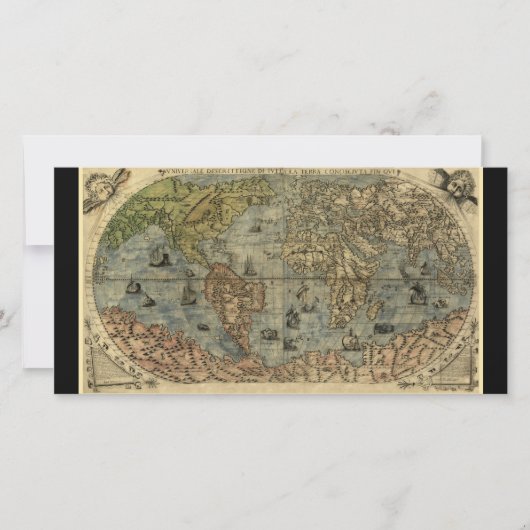 1565 Ferando Berteli (Fernando Bertelli) World Map (Front)