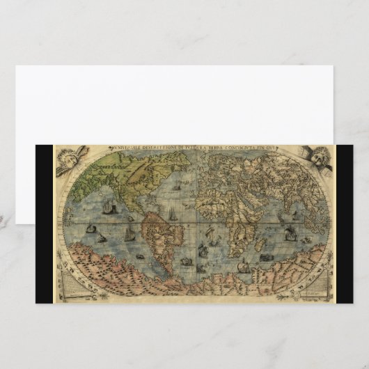 1565 Ferando Berteli (Fernando Bertelli) World Map (Front/Back)