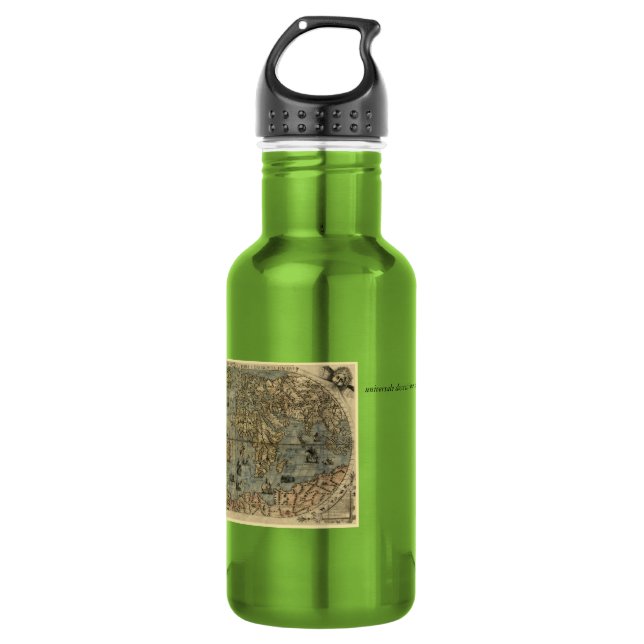 1565 Ferando Berteli (Fernando Bertelli) World Map Water Bottle (Front)