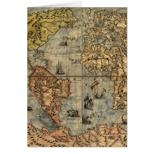 1565 Forlani AntiquevWorld Map Renaissance (Front)