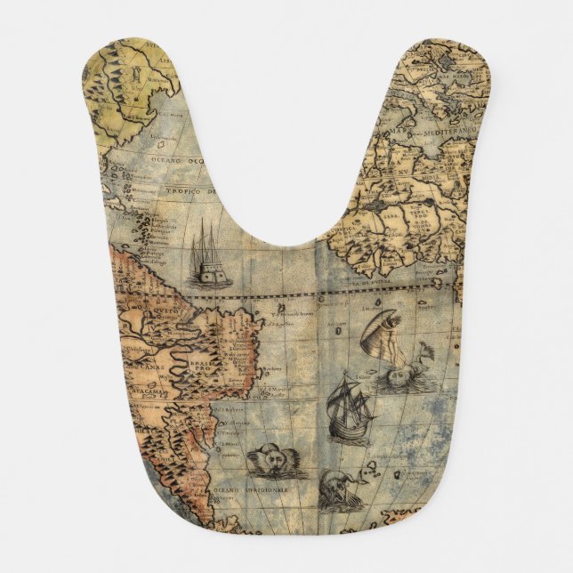 1565 Forlani AntiquevWorld Map Renaissance  Bib (Front)